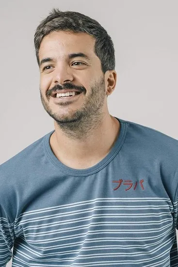 תמונה של חולצה BRAVA STRIPE INDIGO UNISEX T-SHIRT